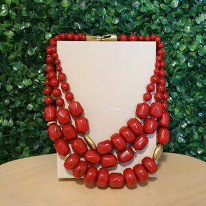 India Hicks Flame Tree Necklace, Statement Piece, Retired HTF NIB